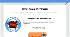 Desktop Screenshot of batteryexpressgolf.com