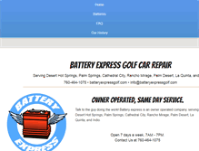 Tablet Screenshot of batteryexpressgolf.com